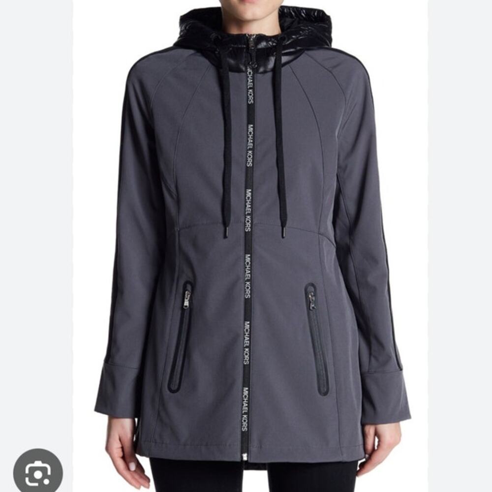 Michael Kors Soft Shell Hooded Jacket S